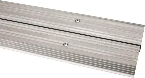 Pemko - 48" Long x 6-1/8" Wide x 1/2" High, Saddle Threshold - Mill Finish Aluminum - Caliber Tooling