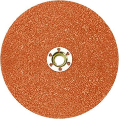 Standard Abrasives - 2" Disc Diam, 100 Grit, Ceramic Quick Change Disc - Type S Attaching System, Coated, Red, Fine Grade - Caliber Tooling