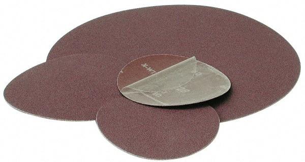 Standard Abrasives - 5" Diam, 60 Grit Aluminum Oxide Adhesive PSA Disc - Medium Grade, Flexible, 5,000 Max RPM - Caliber Tooling