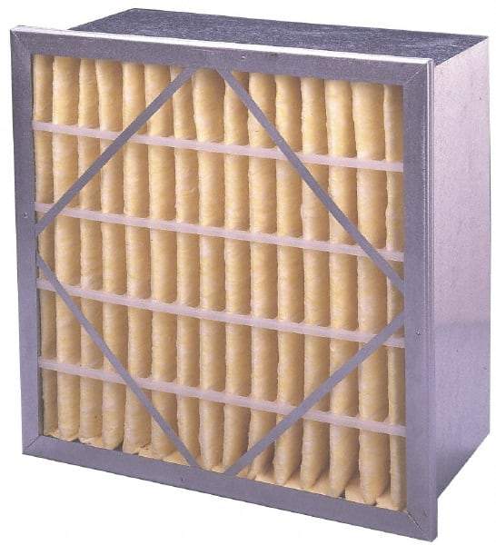 PrecisionAire - 12" Noml Height x 24" Noml Width x 12" Noml Depth, 65% Capture Efficiency, Rigid Box Air Filter - MERV 11, Synthetic Polypropylene, Integrated Corrosion-Resistant Steel Frame, 1,000 CFM - Caliber Tooling