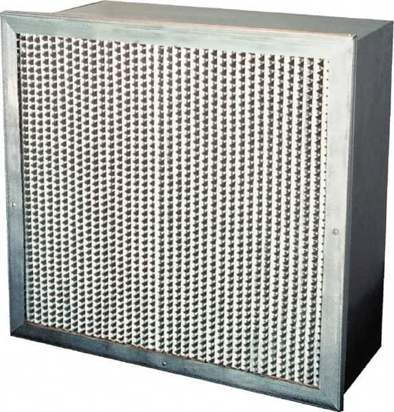 PrecisionAire - 24" Noml Height x 24" Noml Width x 12" Noml Depth, 65% Capture Efficiency, Rigid Box Air Filter - MERV 11, Synthetic Polypropylene, Integrated Corrosion-Resistant Steel Frame, 2,000 CFM, For Precisionaire Type 9 Holding Frame - Caliber Tooling