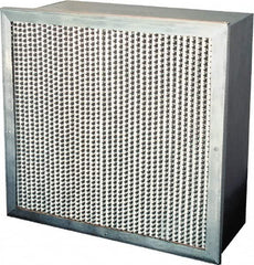 Value Collection - 12" Noml Height x 24" Noml Width x 12" Noml Depth, 65% Capture Efficiency, Rigid Box Air Filter - MERV 11, Synthetic Polypropylene, Integrated Corrosion-Resistant Steel Frame, 1,000 CFM - Caliber Tooling