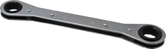 Lang - 5/8" x 11/16" 12 Point Ratcheting Box Wrench - Double End, 8-1/8" OAL, Steel - Caliber Tooling