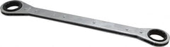 Lang - 1-1/8" x 1-3/16" 12 Point Ratcheting Box Wrench - Double End, 15" OAL, Steel - Caliber Tooling