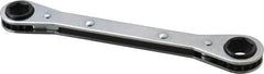 Lang - 12mm x 14mm 6 Point Ratcheting Box Wrench - Double End, 6-7/8" OAL, Steel - Caliber Tooling