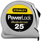 STANLEY® PowerLock® Tape Measure with BladeArmor® Coating 1" x 25' - Caliber Tooling