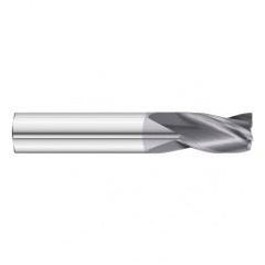 7/8 Dia. x 4 Overall Length 3-Flute Square End Solid Carbide SE End Mill-Round Shank-Center Cut-TiAlN - Caliber Tooling