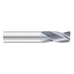 1" Dia. x 4 Overall Length 3-Flute Square End Solid Carbide SE End Mill-Round Shank-Center Cut-TiCN - Caliber Tooling