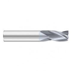 7/8 Dia. x 4 Overall Length 3-Flute Square End Solid Carbide SE End Mill-Round Shank-Center Cut-TiCN - Caliber Tooling