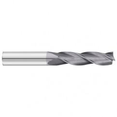 3/4 Dia. x 5 Overall Length 3-Flute Square End Solid Carbide SE End Mill-Round Shank-Center Cut-TiAlN - Caliber Tooling