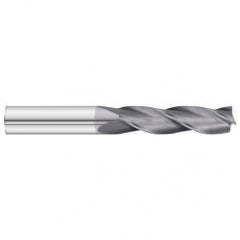 3/8 Dia. x 6 Overall Length 3-Flute Square End Solid Carbide SE End Mill-Round Shank-Center Cut-TiAlN - Caliber Tooling