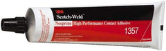 3M - 5 oz Tube Gray Contact Adhesive - Series 1357, 30 min Working Time, Bonds to Foam, Rubber & Vinyl - Caliber Tooling