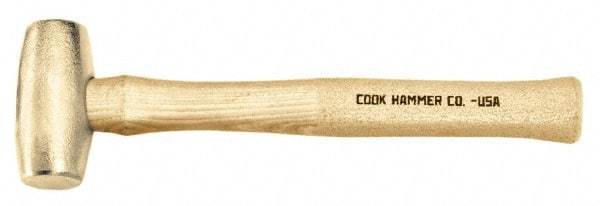 Cook Hammer - 10 Lb Head Nonsparking Mallet - 31" OAL, Wood Handle - Caliber Tooling