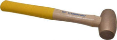 Cook Hammer - 1-1/2 Lb Head Nonsparking Mallet - 13" OAL, Wood Handle - Caliber Tooling