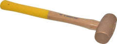 Cook Hammer - 4 Lb Head Nonsparking Mallet - 16" OAL, Wood Handle - Caliber Tooling