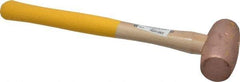 Cook Hammer - 4 Lb Head Nonsparking Mallet - 16" OAL, Wood Handle - Caliber Tooling