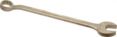 Ampco - 7/8" 12 Point Offset Combination Wrench - 15° Offset Angle, 13-1/4" OAL, Aluminum Bronze, Plain Finish - Caliber Tooling