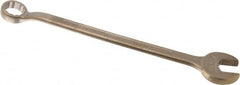 Ampco - 1" 12 Point Offset Combination Wrench - 15° Offset Angle, 13-1/4" OAL, Aluminum Bronze, Plain Finish - Caliber Tooling