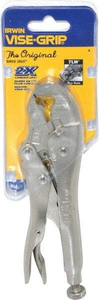 Irwin - 7" OAL Locking Jaw Locking Pliers - 7/16 to 3/4" Jaw Opening, Standard Handle - Caliber Tooling