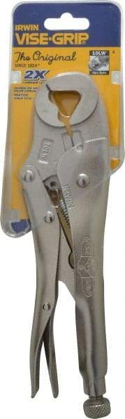 Irwin - 10" OAL Locking Jaw Locking Pliers - 5/8 to 1-1/8" Jaw Opening, Standard Handle - Caliber Tooling