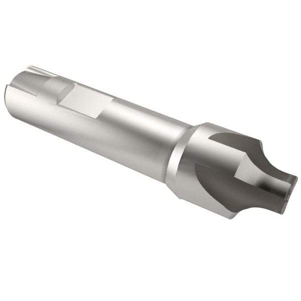 Keo - 3/8" Radius, 1-1/4" Mill Diam, 4 Flute High Speed Steel Corner Rounding End Mill - Single End, Uncoated, 3/8" Tip Diam, 3-3/4" OAL, 7/8" Shank Diam - Caliber Tooling