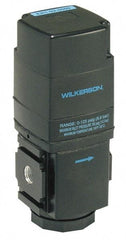 Wilkerson - 3/8 NPT Port, 200 CFM, Aluminum Electronic Regulator - 0 to 125 psi Range, 150 Max psi Supply Pressure, 2.35" Wide x 6.31" High - Caliber Tooling