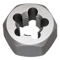 Titan USA - Hex Rethreading Dies; Thread Size: M8x1.25 ; Hex Size (Inch): 1 ; Material: Carbon Steel ; Thread Direction: Right Hand ; Thread Standard: Metric Coarse ; Series/List: 796 - Exact Industrial Supply