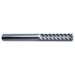 16mm Dia. - 150mm OAL - 45° Helix Bright Carbide End Mill - 6 FL - Caliber Tooling