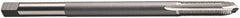 Vermont Tap & Die - 3/8-24 UNF, 3 Flute, Bright Finish, High Speed Steel Spiral Point Tap - Plug Chamfer, Right Hand Thread, 6" OAL, 1-1/4" Thread Length, 9.68mm Shank Diam, 2/3B Class of Fit, Series 3112E - Exact Industrial Supply