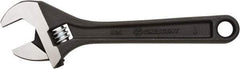 Crescent - 15/16" Jaw Capacity, 6" Standard Adjustable Wrench - Steel, Black Finish, 6" OAL - Caliber Tooling