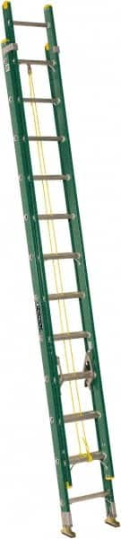 Louisville - 24' High, Type I Rating, Fiberglass Industrial Extension Ladder - Caliber Tooling