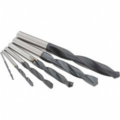 SGS - 1/16 to 3/8", 118° Point, AlTiN Finish, Solid Carbide Jobber Length Drill Bit Set - Caliber Tooling