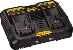 DeWALT - 12 & 20 Volt, 2 Battery Lithium-Ion Power Tool Charger - 1 hr & 30 min to Charge, 12/20 Volt Max Batteries Power Source, Batteries Included - Caliber Tooling