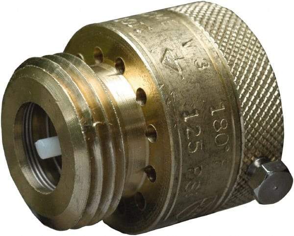 CASH ACME - 3/4" Pipe, 125 Max psi, 2 Color Warning Insulated Brass, Hose Connection Vacuum Breaker - Buna-N Seal, Stainless Steel Spring, FNPT x MNPT End Connections - Caliber Tooling