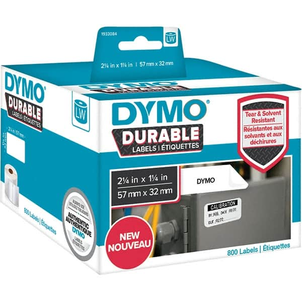 Dymo - Labels, Ribbons & Tapes Type: Multi-Purpose Label Color: White - Caliber Tooling