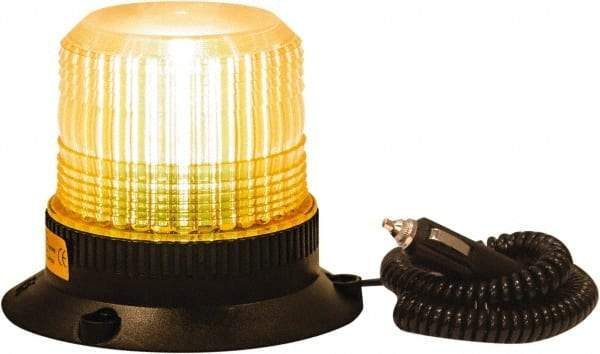 Buyers Products - 1.7 Joules, 10 Flash Rate, 1" Pipe & 3-Bolt Mount Emergency Strobe Light Assembly - Powered by 12 to 24 Volts, Amber - Caliber Tooling