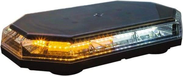 Buyers Products - Variable Flash Rate, Magnetic or Permanent Mount Emergency LED Lightbar Assembly - Powered by DC, Amber - Caliber Tooling