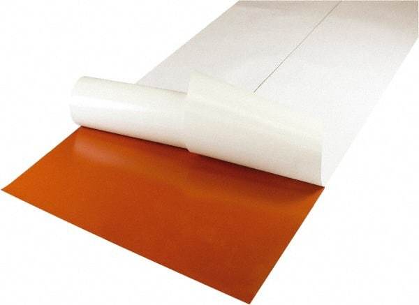 Value Collection - 36" Long, 12" Wide, 1/16" Thick, Silicone Rubber Foam Sheet - 50 to 60 Durometer, Red, -60 to 400°F, 550 psi Tensile Strength, Adhesive Backing - Caliber Tooling