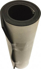 Value Collection - 1/8" Thick x 36" Wide x 10' Long Black Neoprene Rubber Roll - Stock Length, Adhesive Back, 60 Shore A Durometer, 1,500 psi Tensile Strength, -30°F to 225°F - Caliber Tooling