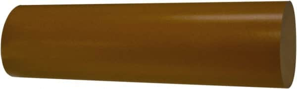 TriStar - 1' Long, 5/8" Diam, Plastic Plastic Rod - + 1/4 - 0.0" Length Tolerance, +0.020/-0.000" Diam Tolerance, 60D Hardness, Dull Gold - Caliber Tooling