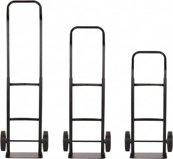 Harper Trucks - 600 Lb Capacity 40" OAH Convertible Hand Truck - 14 x 7" Base Plate, Continuous Handle, Steel, Solid Rubber Swivel Wheels - Caliber Tooling