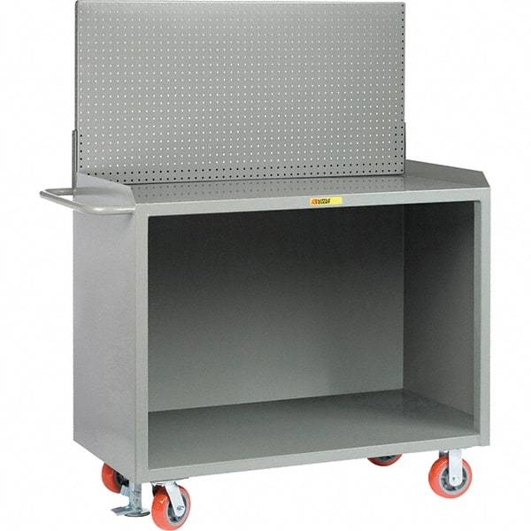 Little Giant - 3,600 Lb Capacity Mobile Service Bench - 53" Wide x 24" Deep x 43" High, Steel, Gray - Caliber Tooling