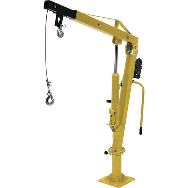 Vestil - 500 Lb Load Capacity, Steel Winch Operated Crane - 4' 5" Span - Caliber Tooling