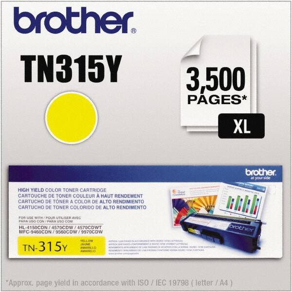 Brother - Yellow Toner Cartridge - Use with Brother HL-4150CDN, 4570CDW, 4570CDWT, MFC-9460CDN, 9560CDW, 9970CDW - Caliber Tooling