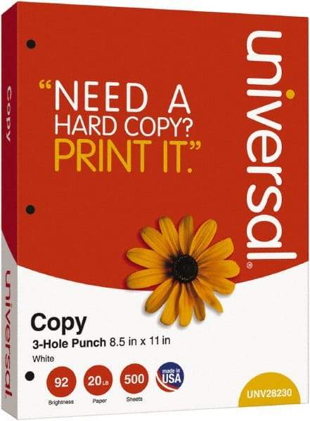 UNIVERSAL - White Copy Paper - Use with Laser Printers, Copiers, Plain Paper Fax Machines - Caliber Tooling