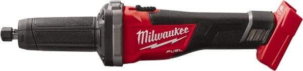 Milwaukee Tool - 1/4" Collet, 20,000 RPM, Inline Handle Electric Die Grinder - 18 Volts - Caliber Tooling