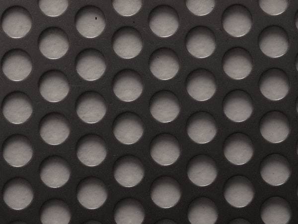 Value Collection - 36 x 40 x 0.06" Perforated Carbon Steel Sheet - 1/2" Staggered Round Holes, 11/16" Hole Spacing - Caliber Tooling