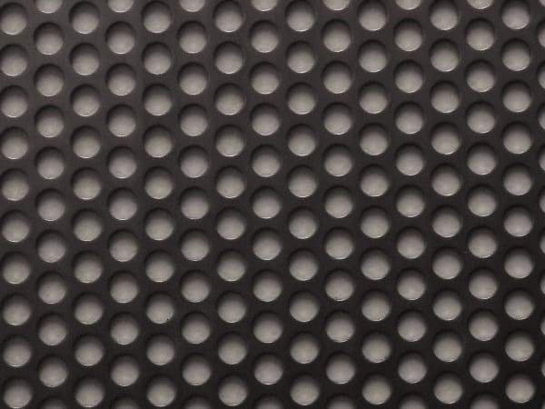 Value Collection - 36 x 40 x 0.06" Perforated Carbon Steel Sheet - 5/16" Staggered Round Holes, 7/16" Hole Spacing - Caliber Tooling