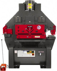 Edwards Manufacturing - 11" Throat Depth, 120 Ton Punch Pressure, 1-1/2" in 1" Punch Capacity Ironworker - 3 Phase, 230 Volts - Caliber Tooling