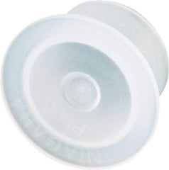 Caplugs - 15.67" ID, Push-On, Round Head Cap - 23.5mm OD, Low-Density Polyethylene, Yellow - Caliber Tooling